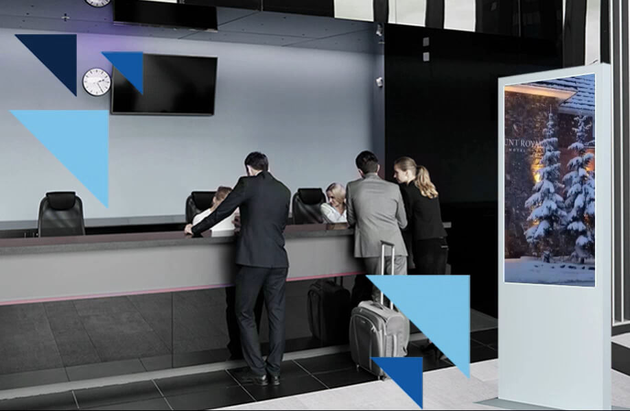 Digital-Signage-Hotelerie-Rezeption